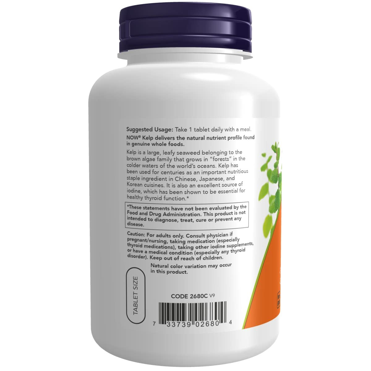 NOW Foods Kelp – 150 mcg natürliches Jod, 200 Tabletten