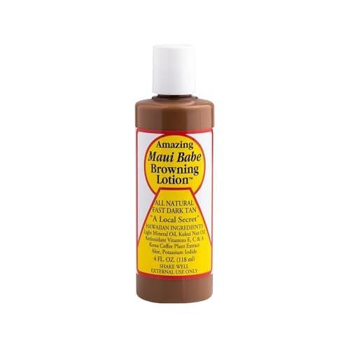 Maui Babe Bräunungslotion – Natürlich & Schnell Dunkle Bräune, 2er-Pack 4 fl.oz (118 ml)