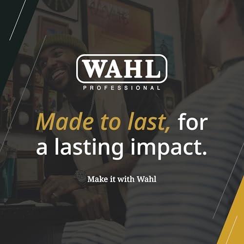 Wahl Professional Detailer Trimmer, Burgunderrot, verstellbarer T-Blade, kabelgebundener leichter Rotationsmotor, inklusive 3 Führungen und Zubehör