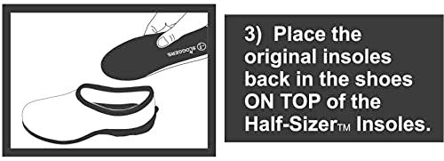 Sloggers Cut-to-fit „Half-Sizer“ Einlegesohle zur Größenanpassung – Stil 330BK, Schwarz