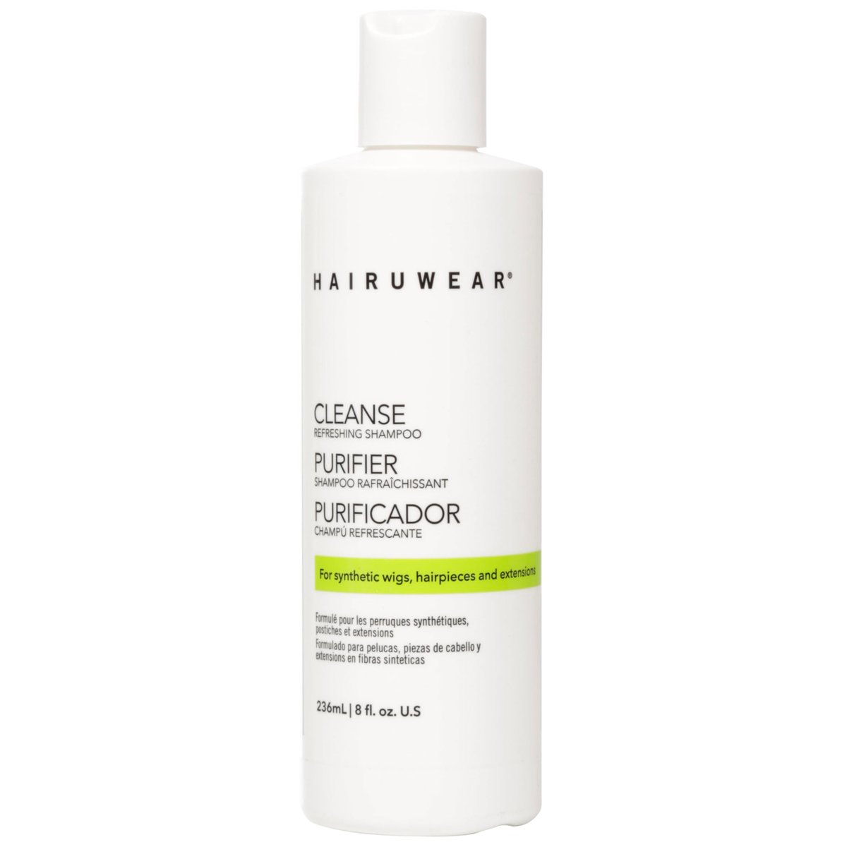 Hair U Wear Reinigungsshampoo für Perücken – Spezialshampoo für synthetische Perücken und Haarverlängerungen, 237 ml