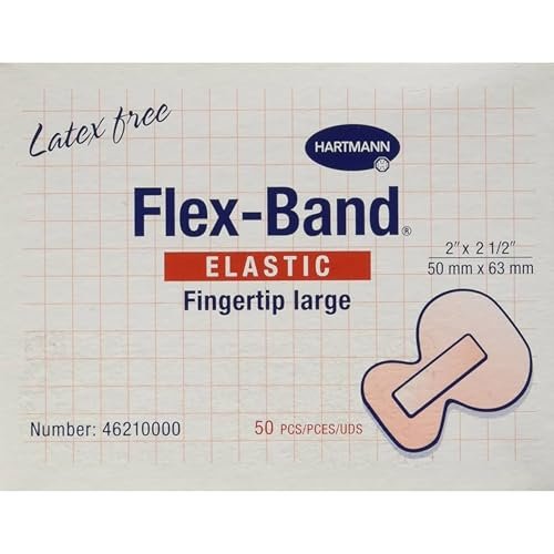 Flex-Band Fingerkuppenverbände - Große Fingerspitze, 50 Stück