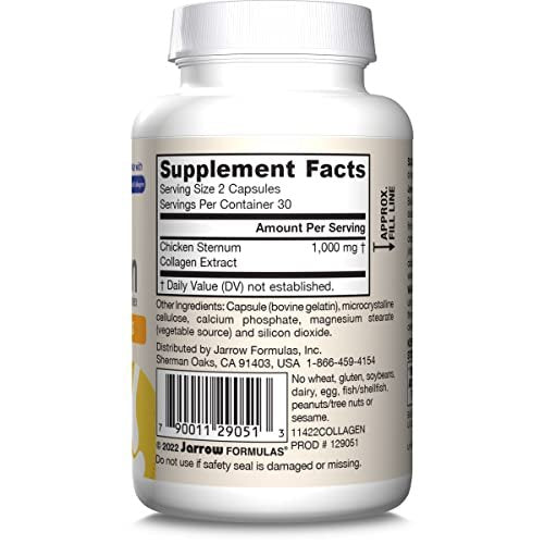 Jarrow Formulas® Typ-II-Kollagen-Komplex 1000 mg – 60 Kapseln für Haut und Gelenke