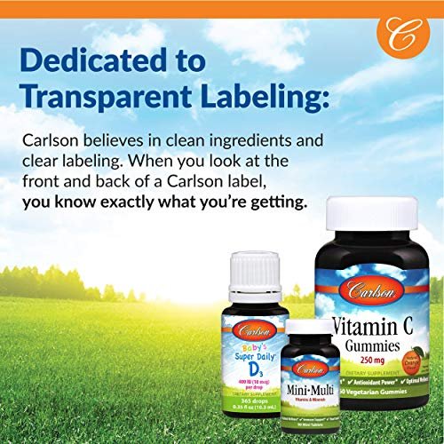 Carlson Vitamin D3 1000 IE (25 µg) – 250 Softgel-Kapseln für Knochen- & Muskelfunktion - görsel 12