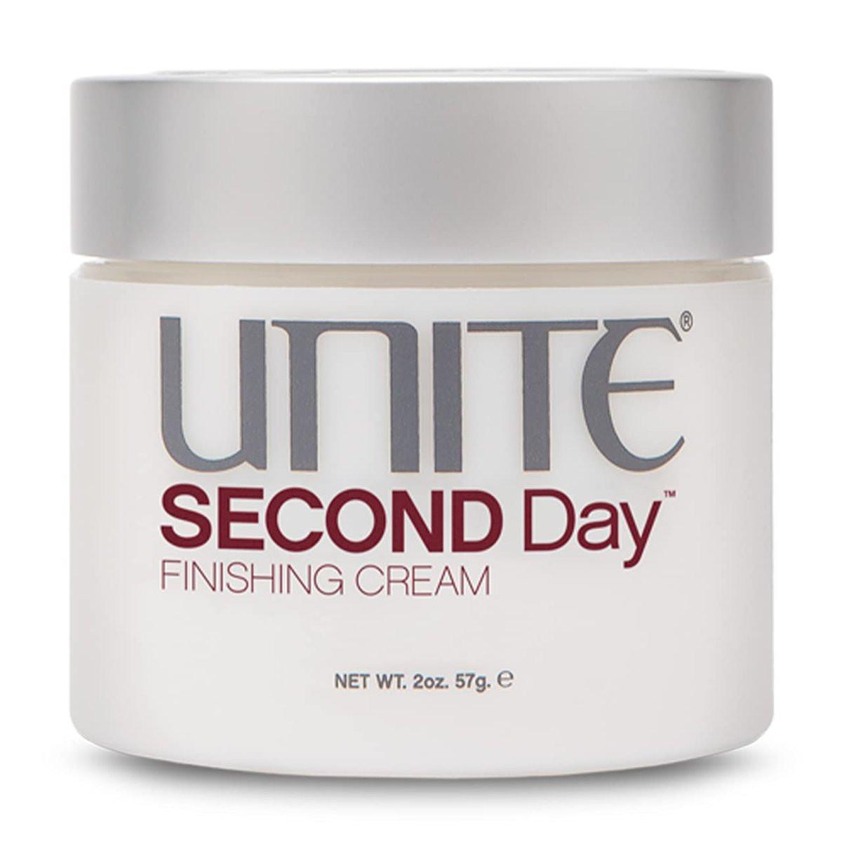 UNITE Hair – SECOND Day – Gewichtslose Finishing Creme für mühelose, gelebte Textur & Frizz-Kontrolle – UV- & Hitzeschutz – 59 ml