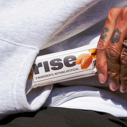 Rise Breakfast Whey Protein Riegel Almond Honey – 18 g Protein, 2,01 oz (12er Pack)