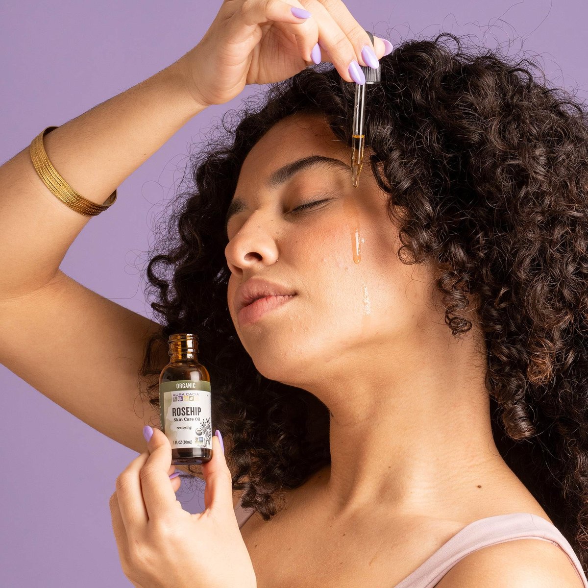 Aura Cacia Bio-Hagebutten-Pflegeöl für die Haut | GC/MS auf Reinheit getestet | 30 ml