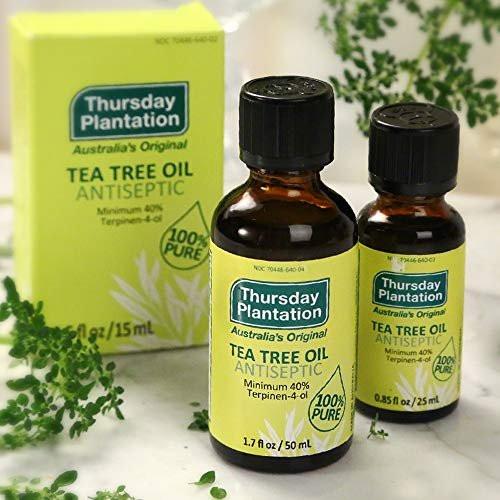 Thursday Plantation 100% reines australisches Teebaumöl – 50 ml – Natürliches ätherisches Öl – Reinigt und pflegt die Haut – Hergestellt in Australien
