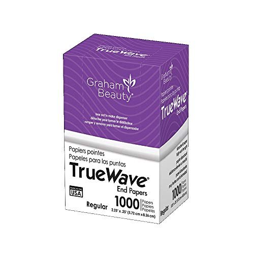 Graham Beauty TrueWave Dauerwellen-Endpapiere – 1000 Stück pro Packung, 100 Packungen pro Karton