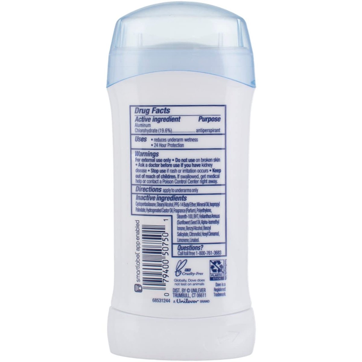 Dove Antiperspirant Deodorant Fresh 2,6 Unzen (2er-Pack) – 24h Schutz und Pflege