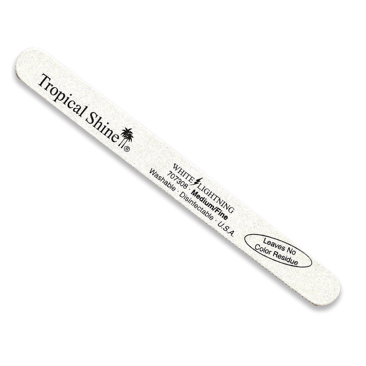 Tropical Shine White Lightning Feile (Medium 180/Fein 240) – Premium Emery-Nagelfeile