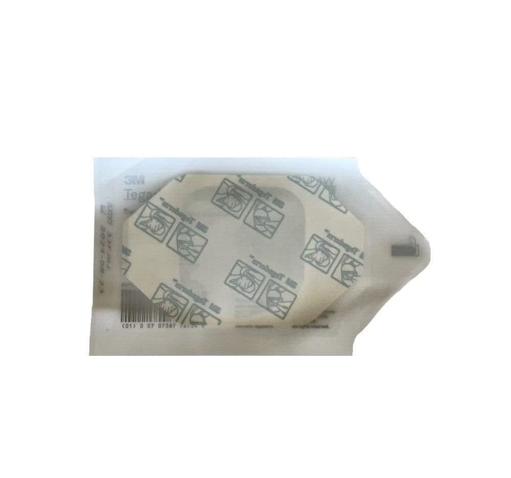 3M Tegaderm Transparente Wundfolie, 2 3/8 x 2 3/4 Zoll - 1 Packung mit 20 Stück