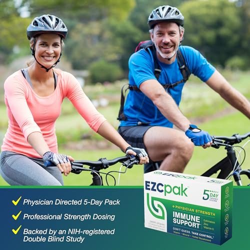 EZC Pak 5-Tage Tapered Immune Support Booster – Immununterstützung mit Echinacea, Zink, Vitamin C & Vitaminen für Erwachsene