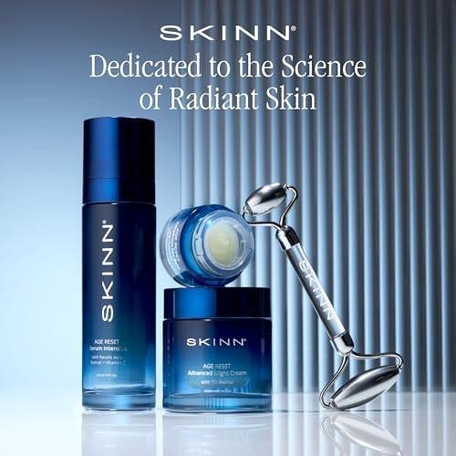 SKINN Deep Wrinkle Facial Serum – Anti-Falten Serum für das Gesicht mit Ferulasäure, Retinol & Vitamin C – Intensive Anti-Aging Pflege zur Reduzierung von Falten & feinen Linien