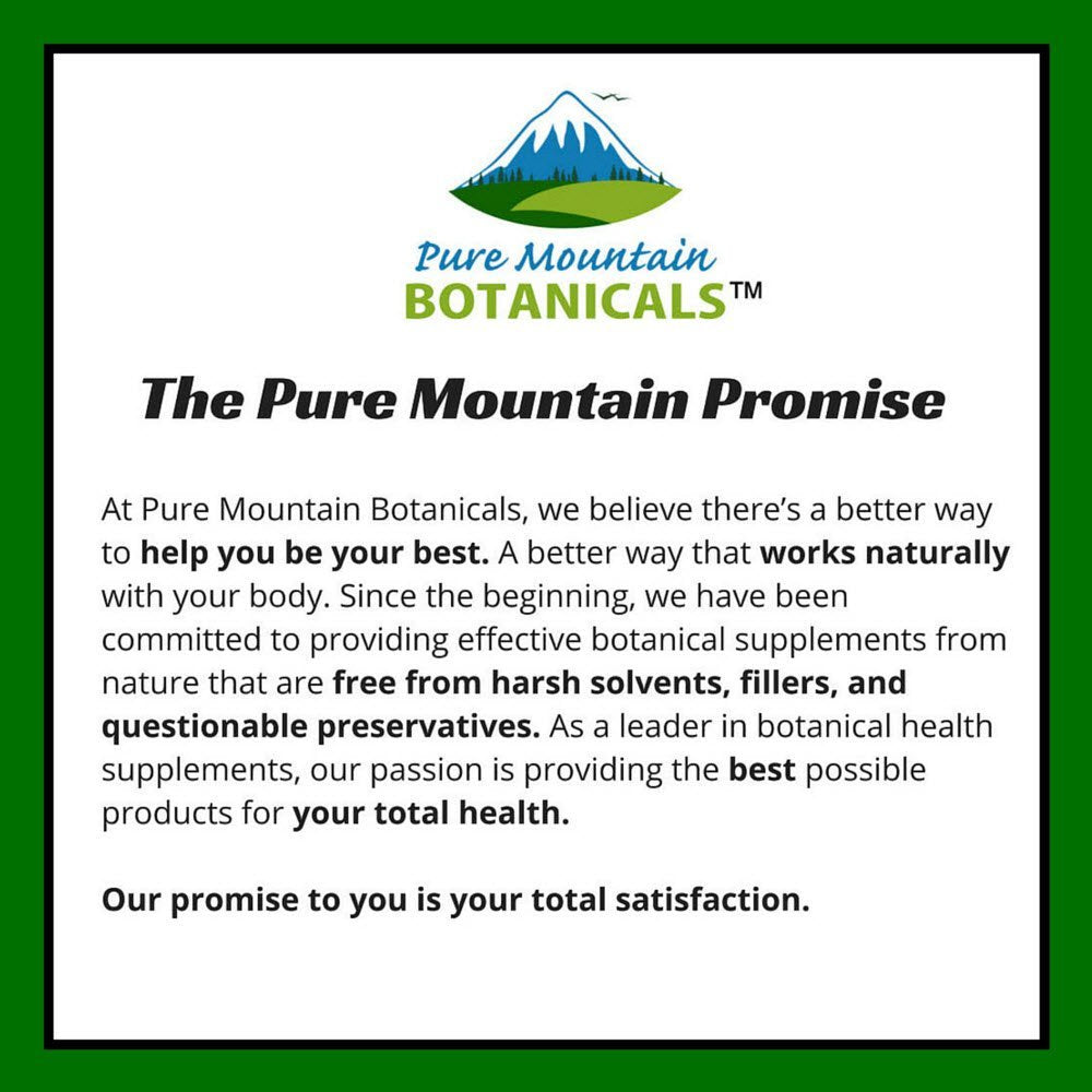 Pure Mountain Botanicals Brennnesselblatt Kapseln - 500 mg Bio-Nahrungsergänzung - 75 vegane Kapseln - Nicht-GVO, glutenfrei