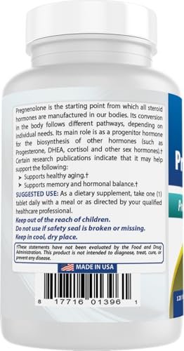 Best Naturals Pregnenolon 30 mg Tabletten, 120 Stück