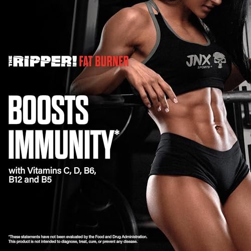 JNX SPORTS The Ripper! Fatburner Pre Workout für Männer & Frauen – Thermogenes Fettverbrennungspulver & Appetitzügler, steigert Energie & Ausdauer – Ananas Shred, 30 Portionen