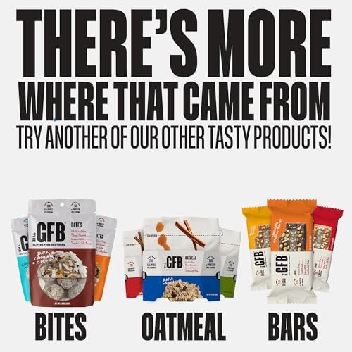 The GFB Dunkle Schokolade Erdnussbutter Protein Bites – Glutenfreie Proteinbällchen, vegan, Non-GMO, sojafrei, Snackgröße, 113 g (1 Packung)