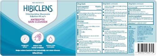Hibiclens Flüssigseife 8 oz (2er-Pack) – Antimikrobielle Hautreinigung