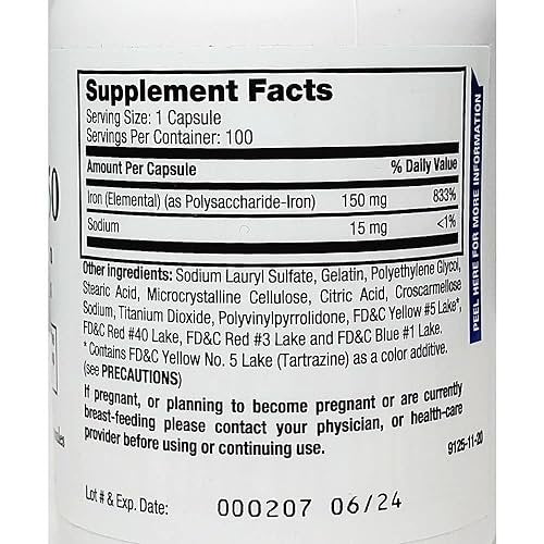 Breckenridge Ferrex 150 Polysaccharide Eisenkomplex Kapseln 100 Stück (ohne Blister)