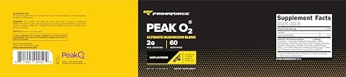 PrimaForce Peak O2 Trainingsergänzung, 120 Gramm - Proprietäre Mischung, Nicht-GVO, Vegan und Glutenfrei