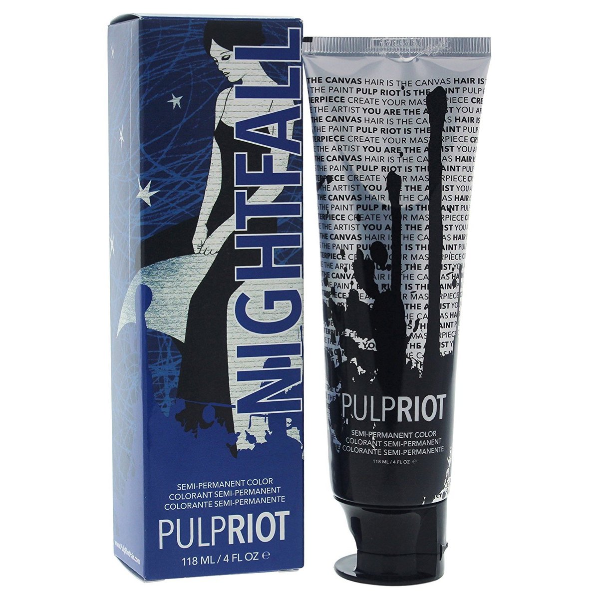 Pulp Riot Semi-Permanent Haarfarbe Nightfall Blue 118 ml – Lebendiges Blau für kühne Looks