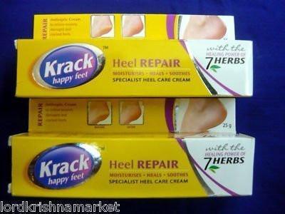 Krack Cream 100% Kräuterpflege Fußcreme für rissige Fersen – 2er-Pack (2 x 25 g = 50 g)