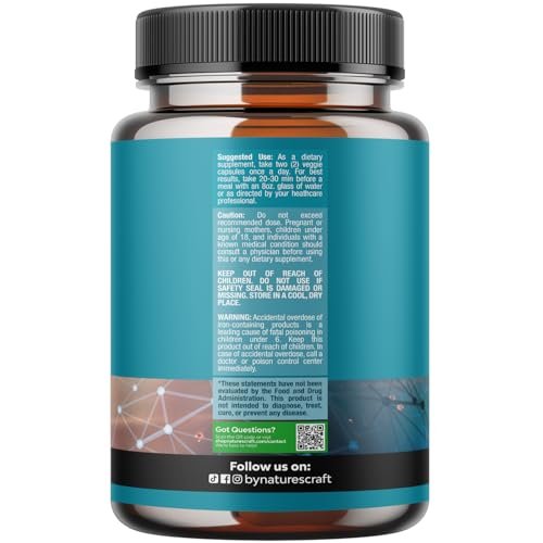 Nootropisches Gehirn-Ergänzungsmittel für Gedächtnis und Fokus – Vitamine für geistige Gesundheit und Klarheit mit Vitamin A, B6, Riboflavin, Niacin, Thiamin und Folat – Kognitiver Komplex für geistige Vitalität – 60 Kapseln