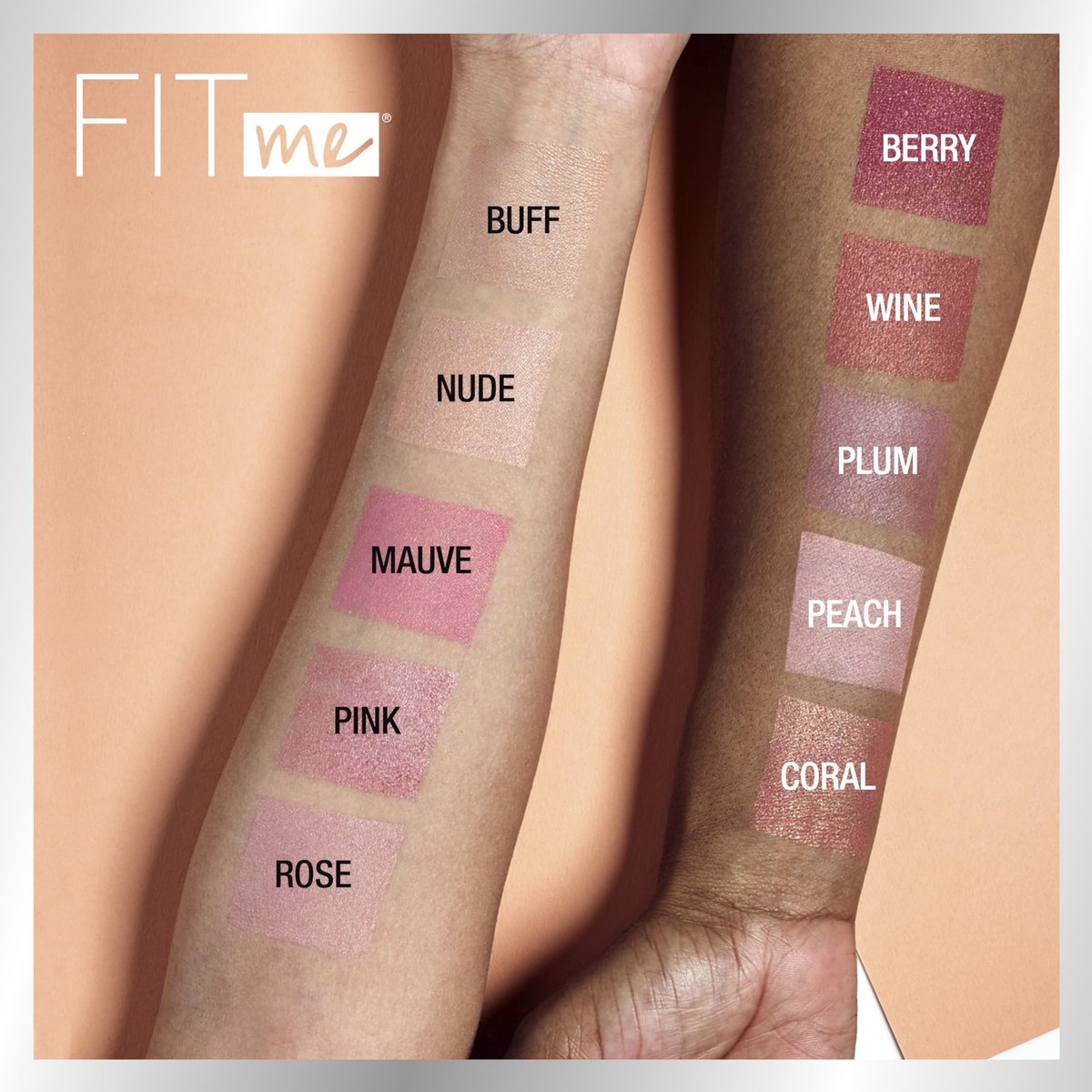 Maybelline Fit Me Blush – Leichter, glatter, langanhaltender Rouge für den ganzen Tag, Farbton Nude, 4,5 g