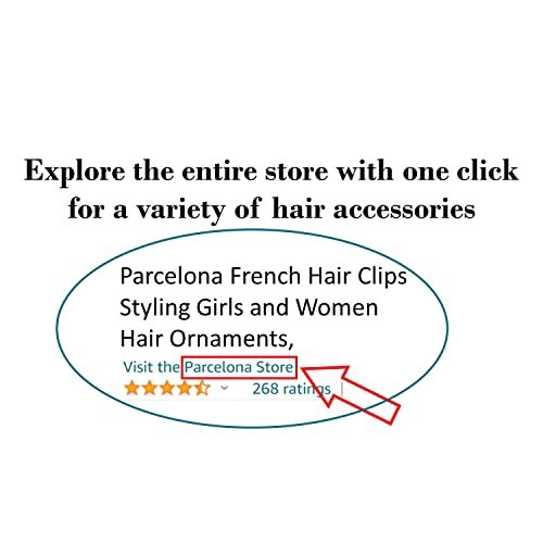 Parcelona French Runde Kette Schildpatt Braun Celluloid Acetat Flexible Rutschfeste Stabile Haarspangen Haar Stirnband für Frauen und Mädchen, Hergestellt in Frankreich