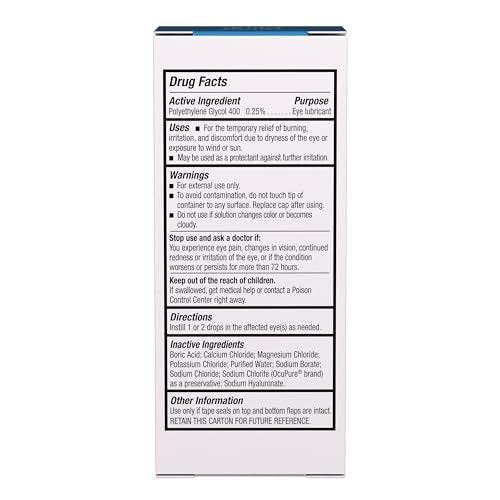 BLINK GelTears Augentropfen für trockene Augen – Feuchtigkeitsspendend & Beruhigend bei mittelschwerer bis schwerer Trockenheit – Sofortige Linderung & Lang anhaltende Hydratation für Tag und Nacht – 0,34 Fl Oz