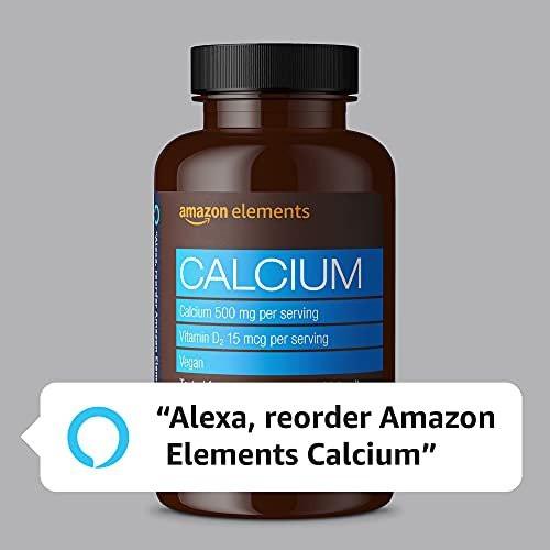 Calcium plus Vitamin D 500mg mit D2 600 IU – 65 vegane Tabletten für starke Knochen
