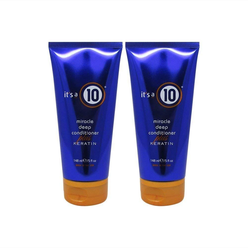 It's a 10 Haircare Miracle Deep Conditioner plus Keratin, 5 fl. oz. (2er-Pack) – Tiefenpflege für seidiges Haar
