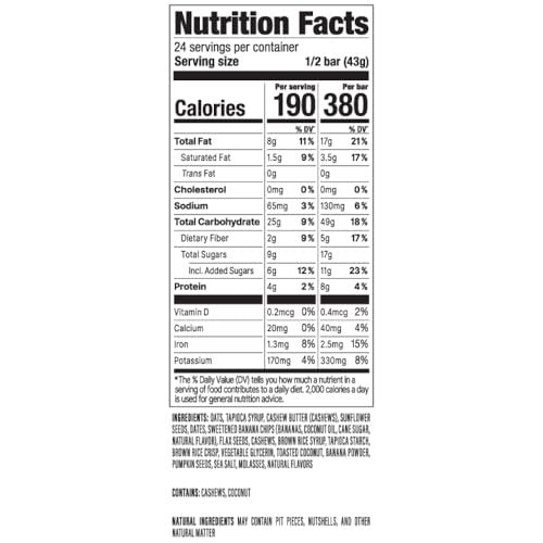 PROBAR - MEAL Riegel, Bananen-Nussbrot, Nicht-GVO, Glutenfrei, Gesund, Pflanzenbasiert, Vollwertzutaten, Natürliche Energie (12er Pack)