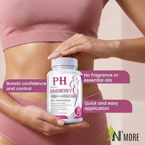 PURE PLANT HOME Borsäure-Zäpfchen Nature's Harmony 30 Stück 600 mg 100% rein hergestellt in den USA