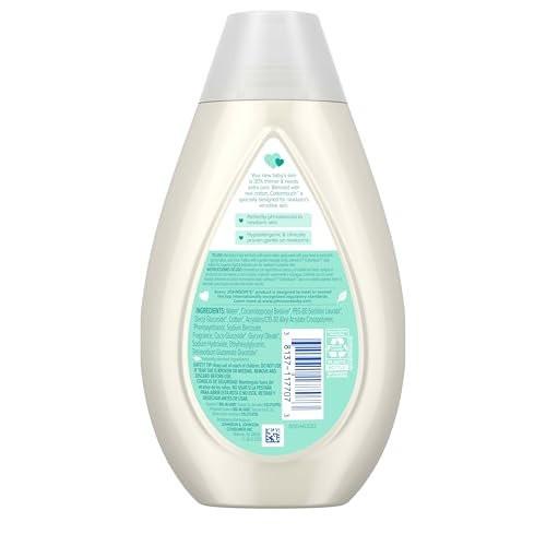 Johnson's CottonTouch Baby Body Wash & Shampoo, sanft & tränenfrei, mit echter Baumwolle, für empfindliche Haut, 400 ml
