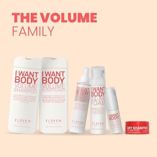 ELEVEN AUSTRALIA I Want Body Volume Texture Powder – Volumen- und Texturpuder für feines bis mittleres Haar, mattierender Halt, inklusive Pumpe, 0,3 oz