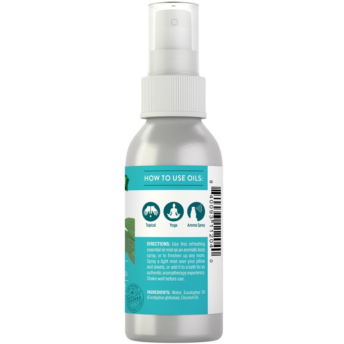 Nature's Truth Eukalyptus-Mist-Spray 2,4 fl oz | Reines ätherisches Öl für Aromatherapie
