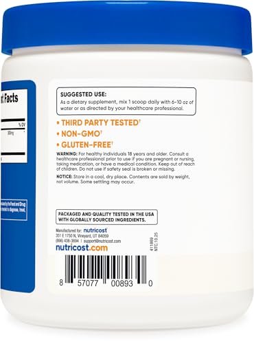 Nutricost Bilberry Pulver 250 Gramm – Glutenfrei und Nicht-GMO