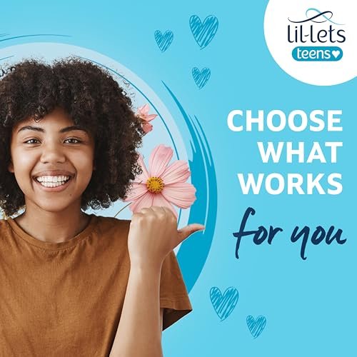 Lil-Lets Teens Binden mit Flügeln – 70 Stück Periodenbinden, dünn, saugstark, weich & atmungsaktiv, parfümfrei – für die erste Periode, leichte bis mittlere Tage