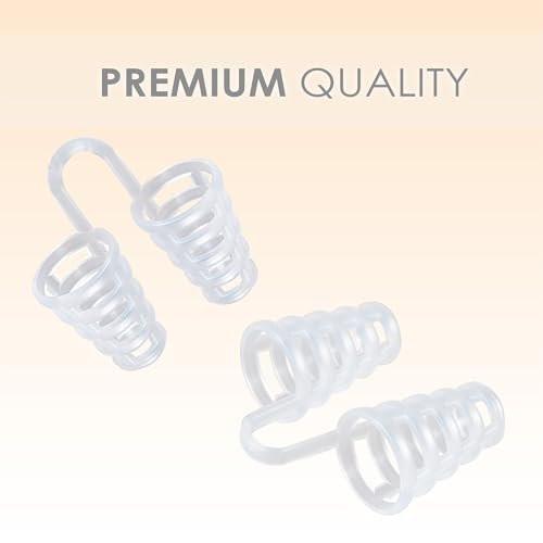 Mobi Lock Nase Vent Sinus Erleichterung Dilator (12er-Pack, mittlere Größe) – Harte Konus-Vents – Einfache Lösung für nächtliche Schnarcher – Wiederverwendbares Anti-Schnarch-Gerät für erholsamen Schlaf
