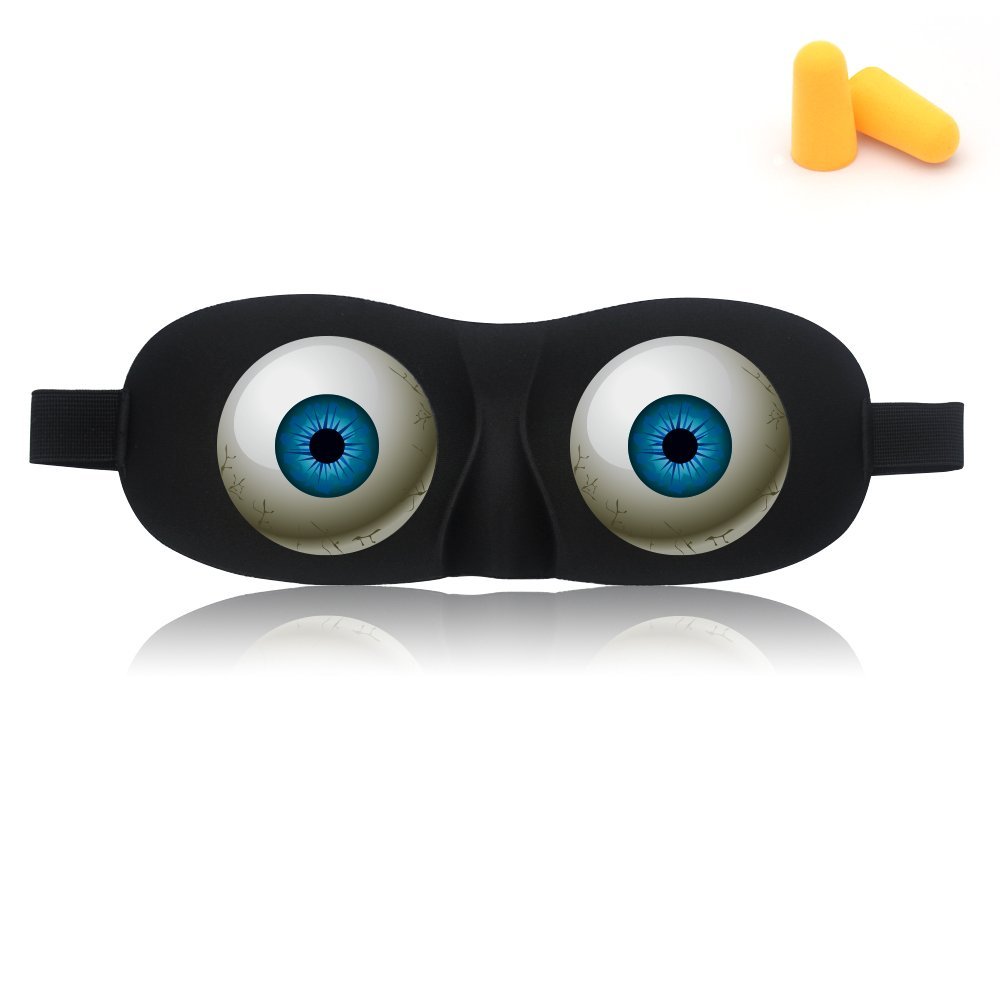 Tphon Augen Schlafmaske Lustige 3D Konturierte 100% Lichtdichte Schlafmaske für Frauen Männer Kinder – Verstellbares Band, Weiche Nachtmaske für Reisen Nickerchen Schichtarbeit Spiele