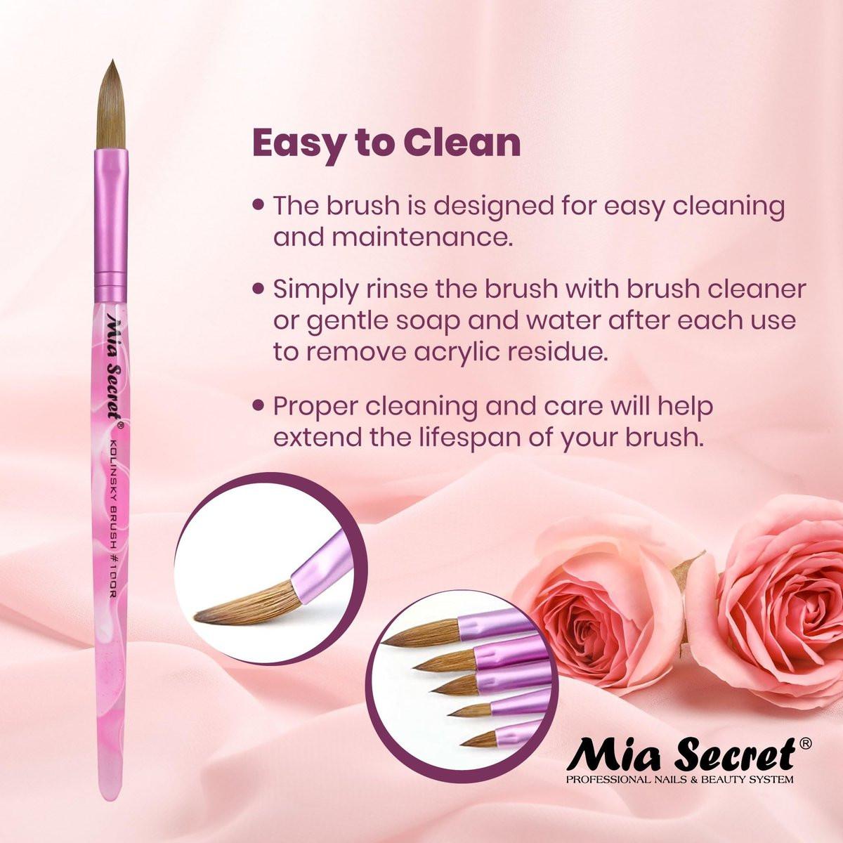 Mia Secret Kolinsky Nail Brush #10 – Professioneller Nagelkunstpinsel