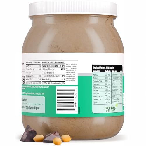 PB2 Performance Erdnuss mit holländischem Kakao – Veganes Proteinpulver mit 20g Protein, kein Zuckerzusatz, präbiotische Ballaststoffe, laktosefrei, zertifiziert vegan, ohne Gentechnik, glutenfrei (2lb)