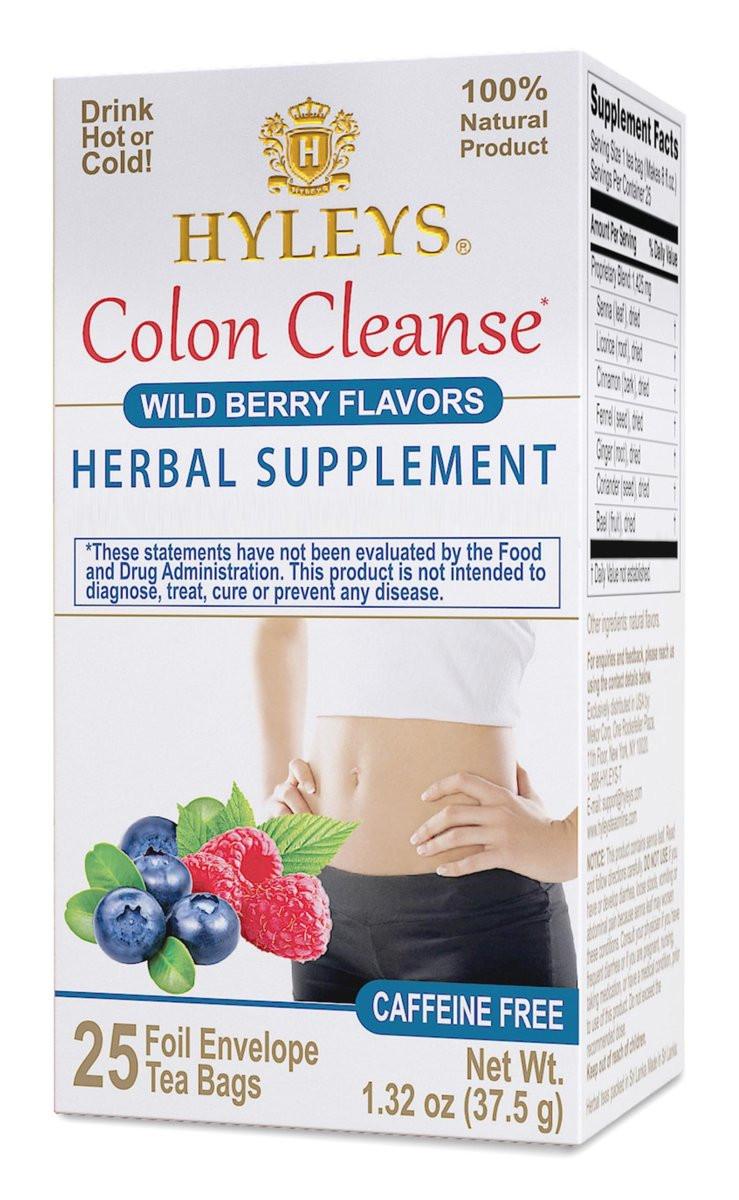 Hyleys Tea Colon Cleanse Wild Berries – 25 Beutel, Detox-Tee für die Darmreinigung