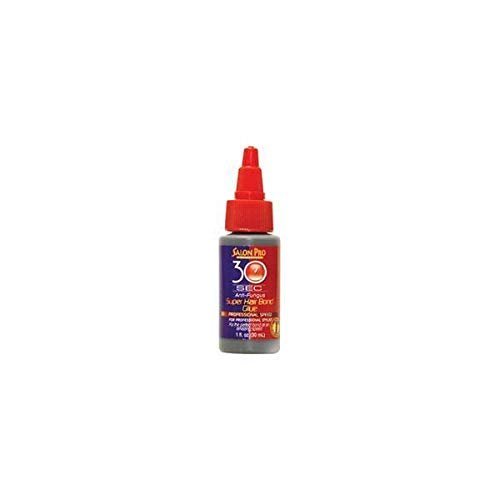 Salon Pro 30 Sec Super Hair Bond Glue 1 Oz – Transparenter, starker Kleber für Perücken und Haarteile