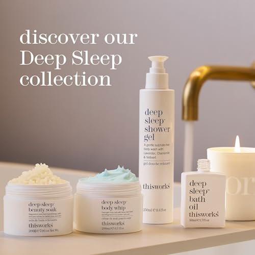 THISWORKS Deep Sleep Body Cocoon – Feuchtigkeitsspendende Körperlotion mit Lavendel, Kamille & Vetiver – Beruhigende Nachtpflege für trockene Haut, fördert Entspannung & besseren Schlaf – 100 ml
