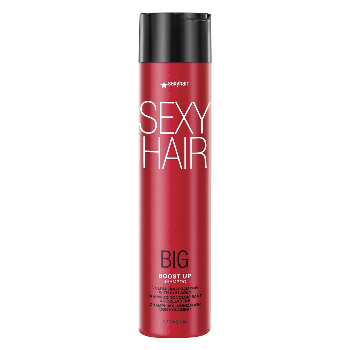 SexyHair Big Boost Up Volumizing Shampoo mit Kollagen, 10,1 oz – 20 % mehr Volumen, SLS- und SLES-sulfatfrei, für alle Haartypen