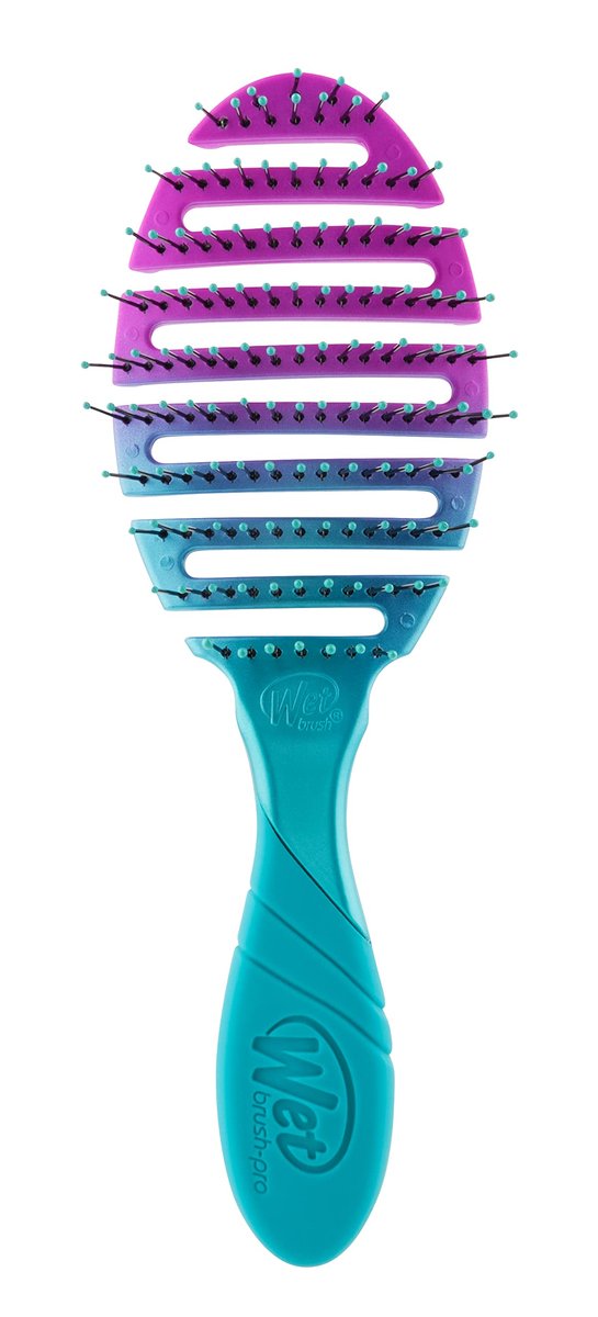 Wet Brush Pro Flex Dry Bürste Teal Ombre – Sanfte Haarbürste für nasses und trockenes Haar