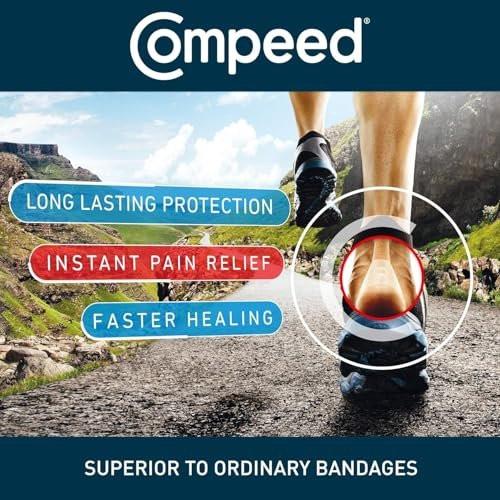 Compeed Advanced Blasenpflaster Sport Medium – Hydrokolloid-Gel-Polster für sofortige Schmerzlinderung und schnellere Heilung, 8 Stück (2er-Pack)